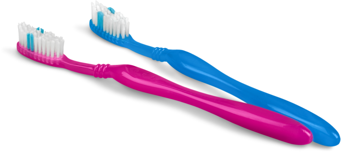 Pair of Toothbrushes Isolated